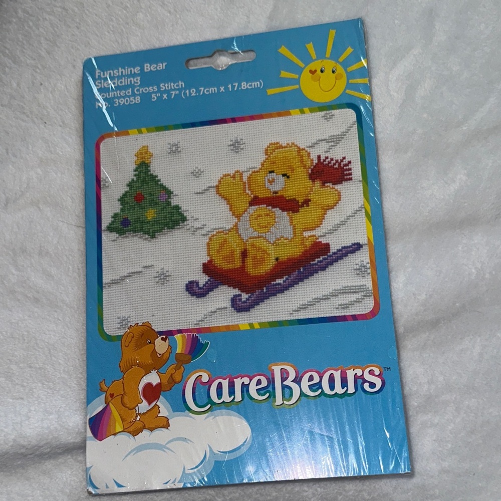 Care Bears Funshine Bear Skiing Cross Stitch Kit